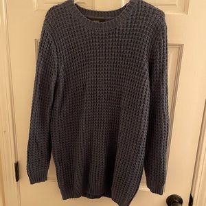 Blue knit sweater
